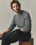 Men's French Rib Crew - Lava Smoke